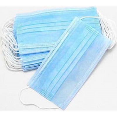 Ιατρική μάσκα Προστασίας 3ply με λάστιχο (τμχ)