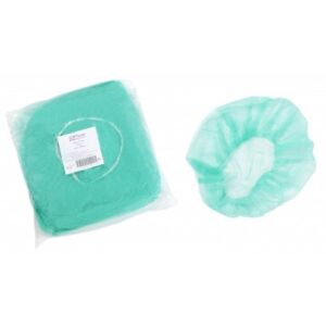 Σκουφάκια Non Woven με Λάστιχο Γύρω Πράσινη